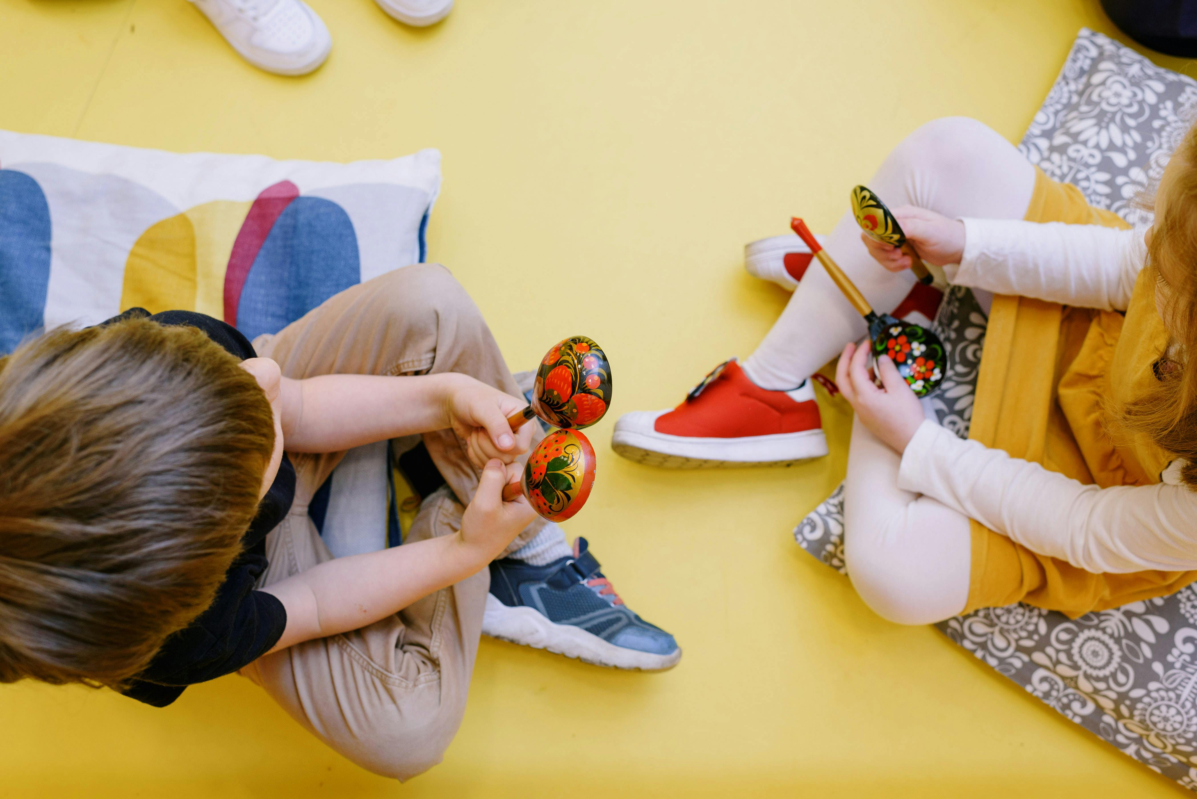 Children learning music